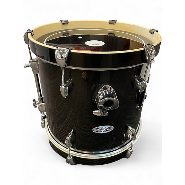 Used Pearl 3 Piece MIDTOWN BLACK SPARKLE Drum Kit