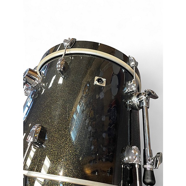 Used Pearl 3 Piece MIDTOWN BLACK SPARKLE Drum Kit