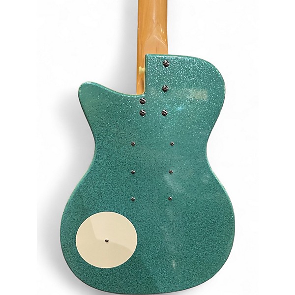 Used Danelectro 57 GREEN SPARKEL Solid Body Electric Guitar