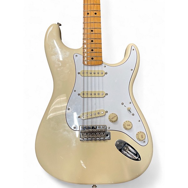 Used Fender Jimi Hendrix Stratocaster Cream Solid Body Electric Guitar
