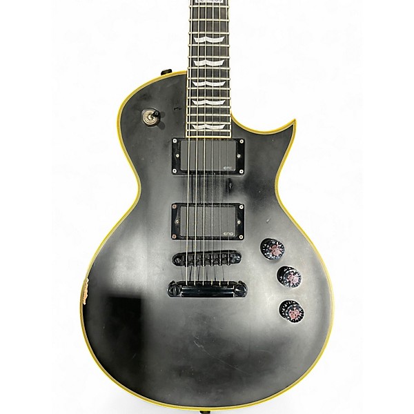 Used ESP EC-1000 Black and Yellow Solid Body Electric Guitar