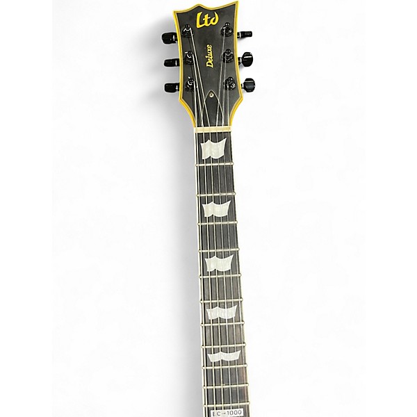 Used ESP EC-1000 Black and Yellow Solid Body Electric Guitar