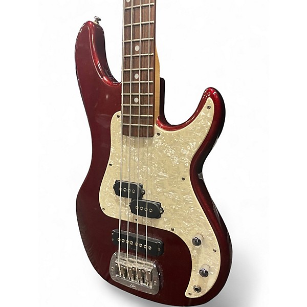 Used G&L Tribute Series SB-2 Bass with Rosewood Fretboard  Bordeaux Red Electric Bass Guitar