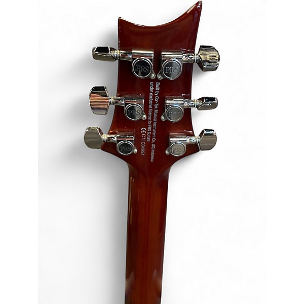 Used PRS SE Custom 24 AMBER BURST Solid Body Electric Guitar