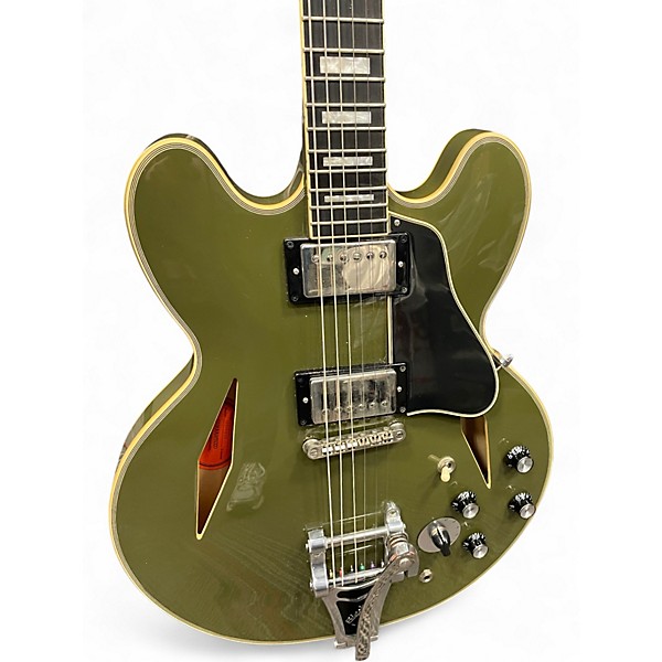 Used Epiphone Shinichi Ubukata ES-335 Olive Green Hollow Body Electric Guitar