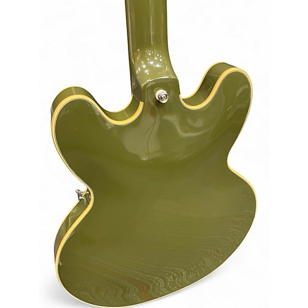 Used Epiphone Shinichi Ubukata ES-335 Olive Green Hollow Body Electric Guitar