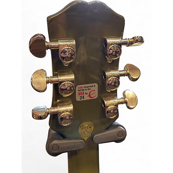 Used Epiphone Shinichi Ubukata ES-335 Olive Green Hollow Body Electric Guitar