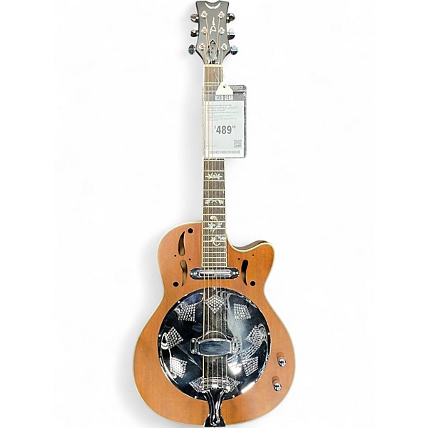 Used Dean RESONATOR CUTAWAY Natural Acoustic Electric Guitar