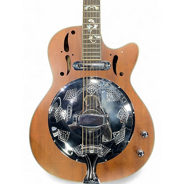 Used Dean RESONATOR CUTAWAY Natural Acoustic Electric Guitar