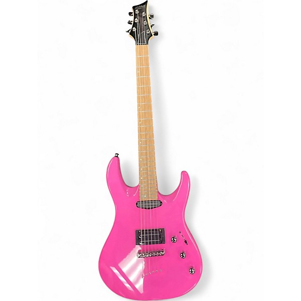 Used Mitchell MD200 Pink Solid Body Electric Guitar