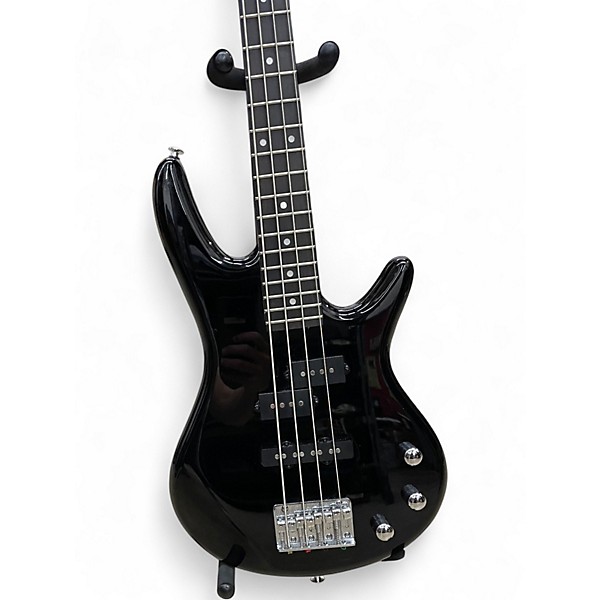 Used Ibanez  Mikro Black Electric Bass Guitar