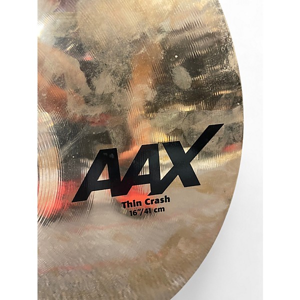 Used SABIAN 16in AAX THIN CRASH  Cymbal