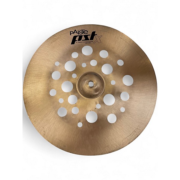Used Paiste 14in PST X Swiss Flanger Stack Cymbal