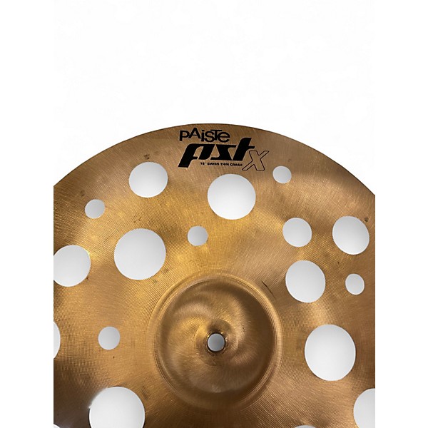Used Paiste 18in PSTX Swiss Medium Crash Cymbal