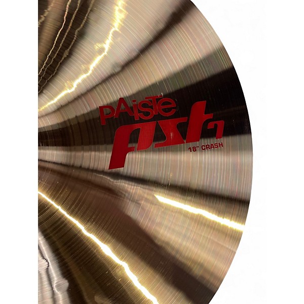 Used Paiste 18in PST7 Crash Cymbal