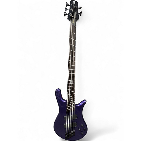 Used Spector Dimension 5HP Plum Crazy Electric Bass Guitar