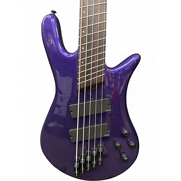Used Spector Dimension 5HP Plum Crazy Electric Bass Guitar
