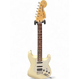 Used Fender Deluxe Stratocaster HSS white Solid Body Electric Guitar