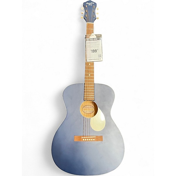 Used Recording King ROS-7 Blue Acoustic Guitar