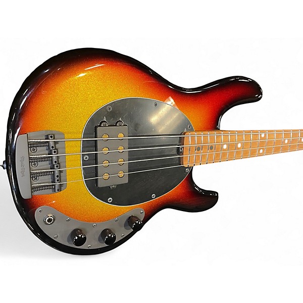 Used 2025 Ernie Ball Music Man STINGRAY SHORT SCALE Metallic 3 Color Sunburst Electric Bass Guitar