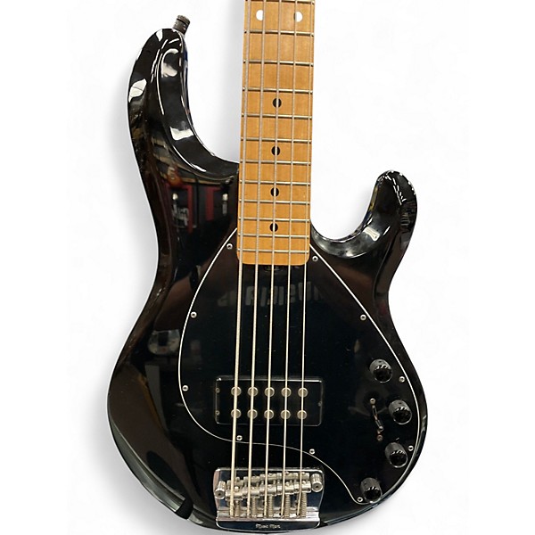 Used Ernie Ball Music Man Stingray 5 String Black Electric Bass Guitar