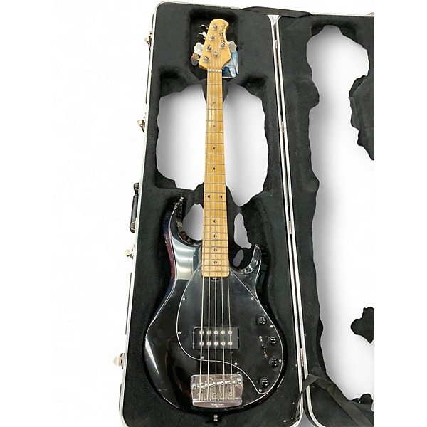 Used Ernie Ball Music Man Stingray 5 String Black Electric Bass Guitar