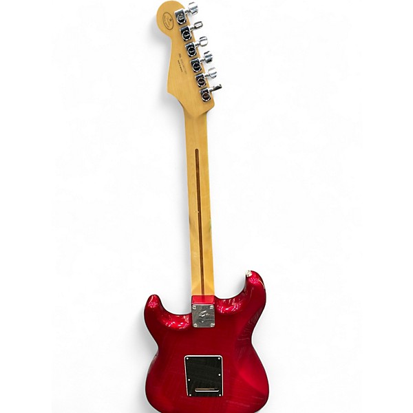 Used Fender LTD PLYR STRAT HSS Cherry Solid Body Electric Guitar
