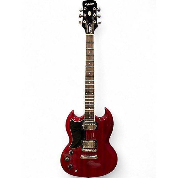 Used Epiphone SG Tribute LH Cherry Solid Body Electric Guitar