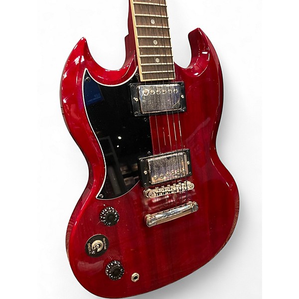 Used Epiphone SG Tribute LH Cherry Solid Body Electric Guitar