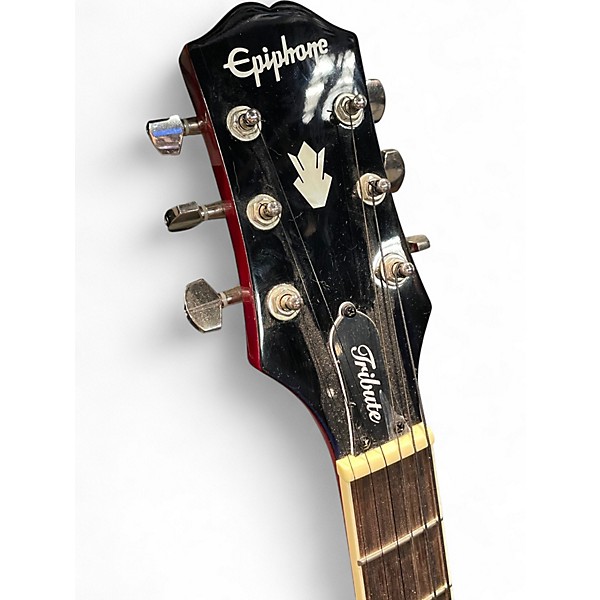 Used Epiphone SG Tribute LH Cherry Solid Body Electric Guitar