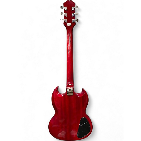 Used Epiphone SG Tribute LH Cherry Solid Body Electric Guitar