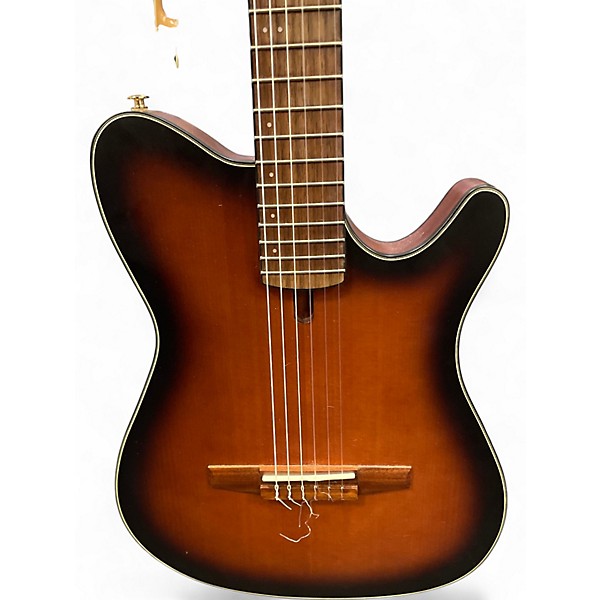 Used Ibanez FRH10N 2 Color Sunburst Classical Acoustic Electric Guitar