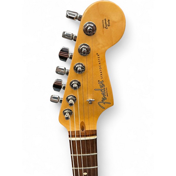 Used 2014 Fender 60th Anniversary American Standard Stratocaster Vintage White Solid Body Electric Guitar