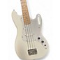 Used Squier Bronco White Electric Bass Guitar