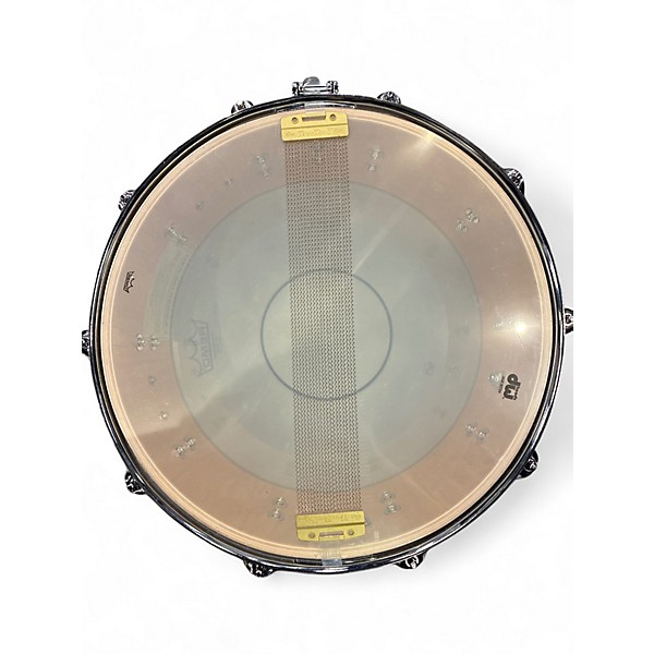 Used DW 14X5.5 Design Series Snare Champagne Gold Sparkle Drum