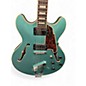Used D'Angelico Premier Series DC Blue Hollow Body Electric Guitar thumbnail