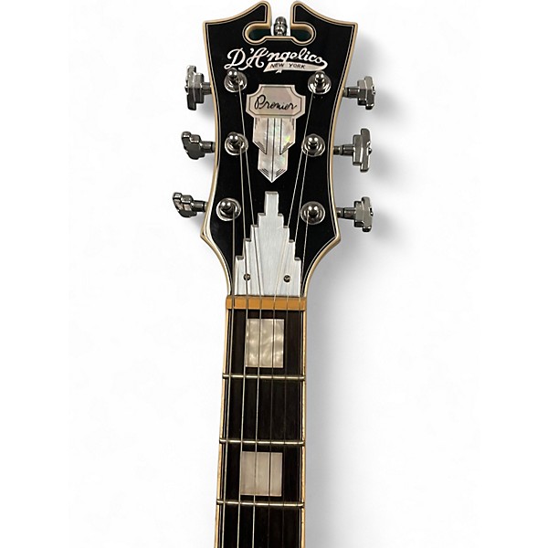 Used D'Angelico Premier Series DC Blue Hollow Body Electric Guitar