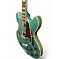 Used D'Angelico Premier Series DC Blue Hollow Body Electric Guitar