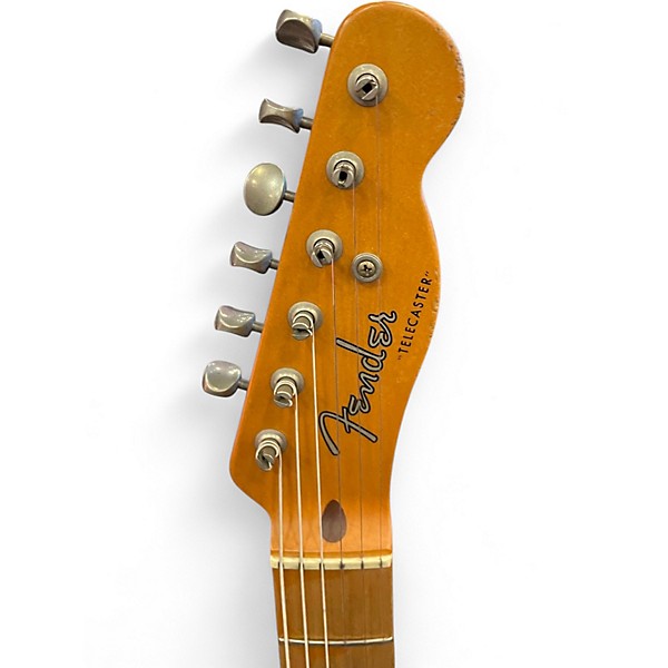 Used 2000s Fender Road Worn 1950S Telecaster 2 Tone Sunburst Solid Body Electric Guitar