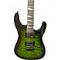 Used Jackson JS20 DKQ Transparent Green Solid Body Electric Guitar