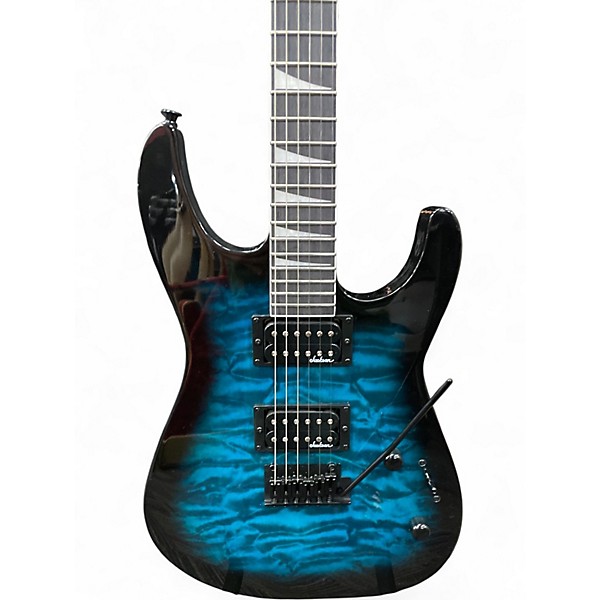 Used Jackson JS20 DKQ TRANSPERENT BLUE Solid Body Electric Guitar