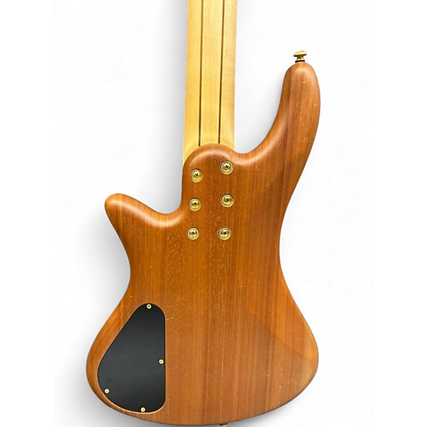 Used Schecter Guitar Research Stiletto Custom 5 String Maple Electric Bass Guitar