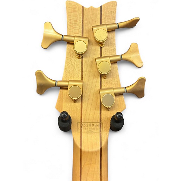 Used Schecter Guitar Research Stiletto Custom 5 String Maple Electric Bass Guitar