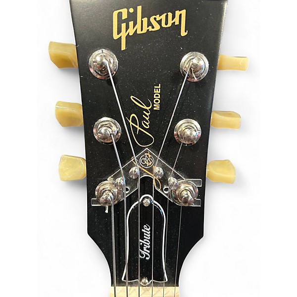 Used Gibson Les Paul Tribute plus Black Solid Body Electric Guitar
