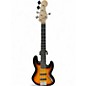 Used 2015 Squier Deluxe Jazz Bass Active V 5 String sunburst Electric Bass Guitar thumbnail