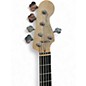 Used 2015 Squier Deluxe Jazz Bass Active V 5 String sunburst Electric Bass Guitar
