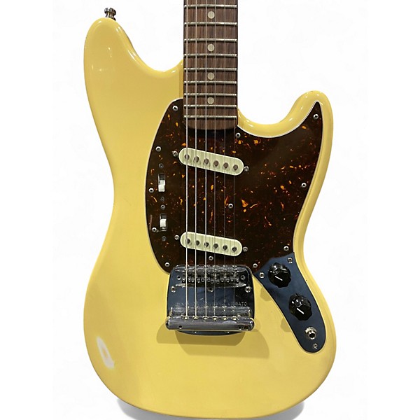 Used Fender Mustang Vintage White Solid Body Electric Guitar