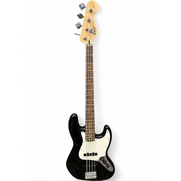 Used Squier Affinity Jazz Bass Black Electric Bass Guitar
