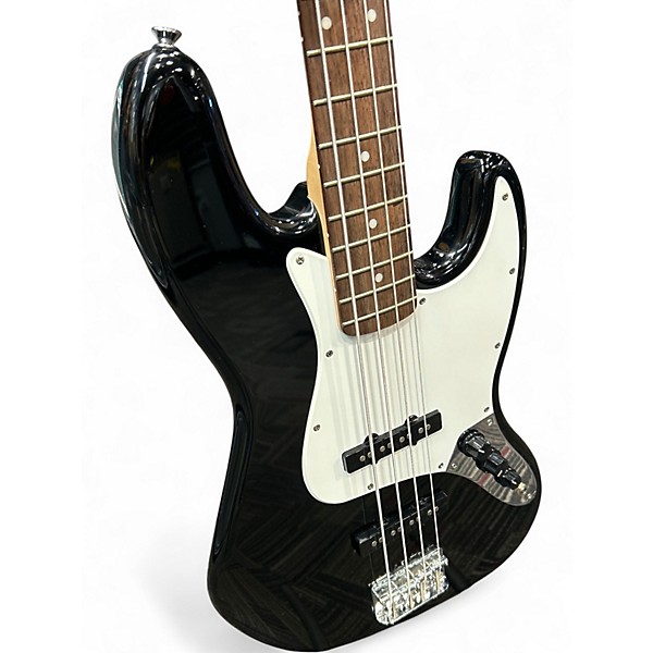 Used Squier Affinity Jazz Bass Black Electric Bass Guitar