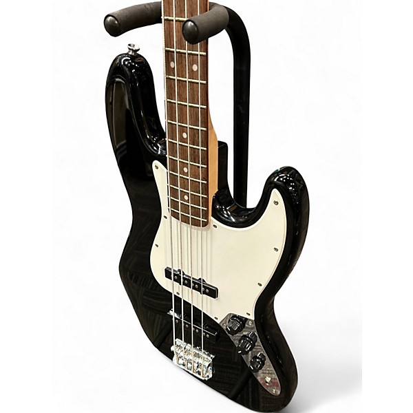 Used Squier Affinity Jazz Bass Black Electric Bass Guitar